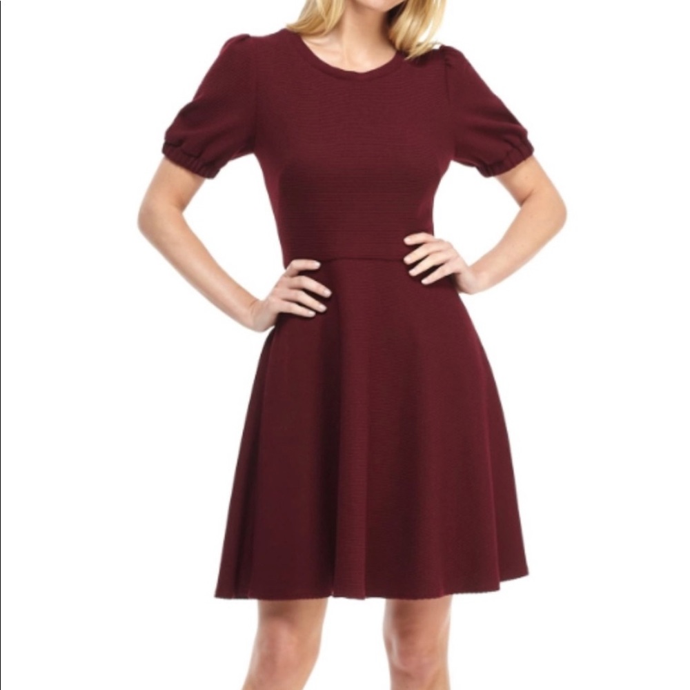 Gal Meets Glam Kristin Dress 8P burgundy - Picture 1 of 3